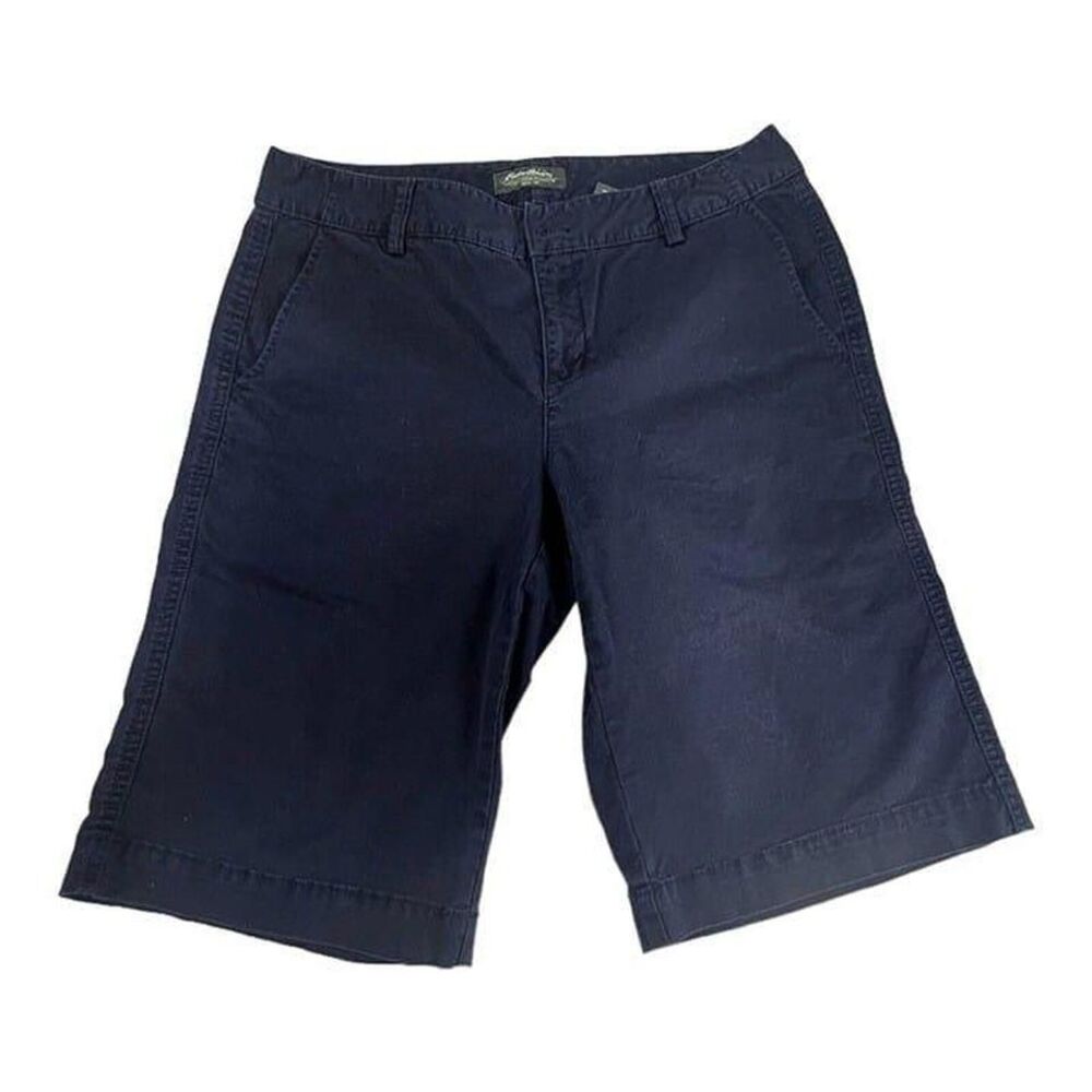 Eddie Bauer Shorts Bermuda Size‎ 10 Blue Stretch Cotton And Spandex